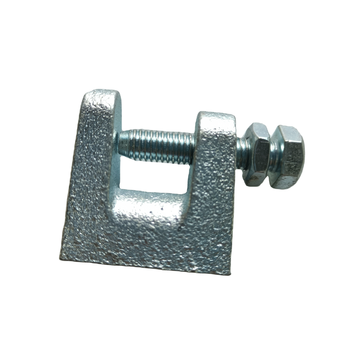 Electro-Galvanized Cast Iron Beam Clamp for 3/8 in Threaded Rod - Image 2